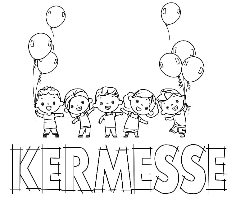 Image de Kermesse coloring page