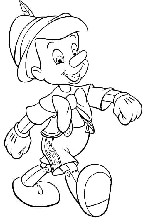 Coloriage Image de Pinocchio