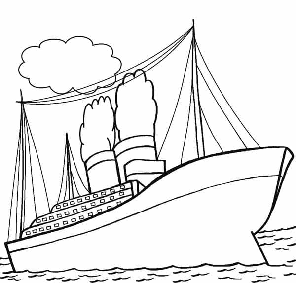 Image du Titanic coloring page