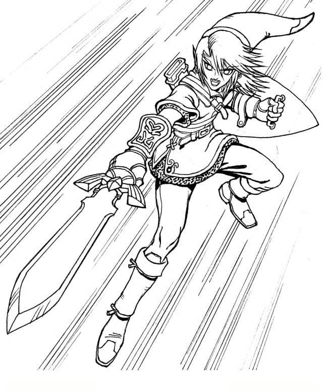 Incroyable Link coloring page