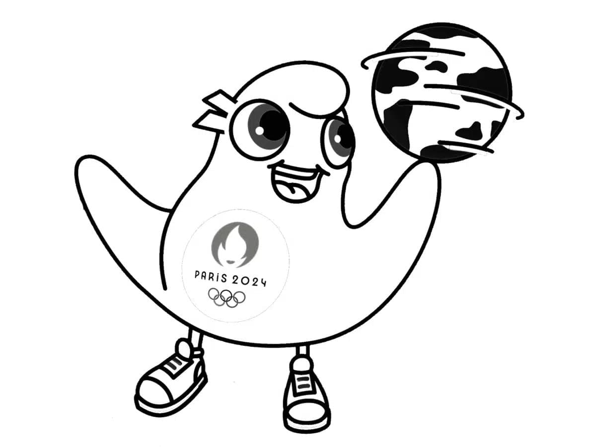 Jeux Olympiques de Paris 2024 Pour les Enfants coloring page