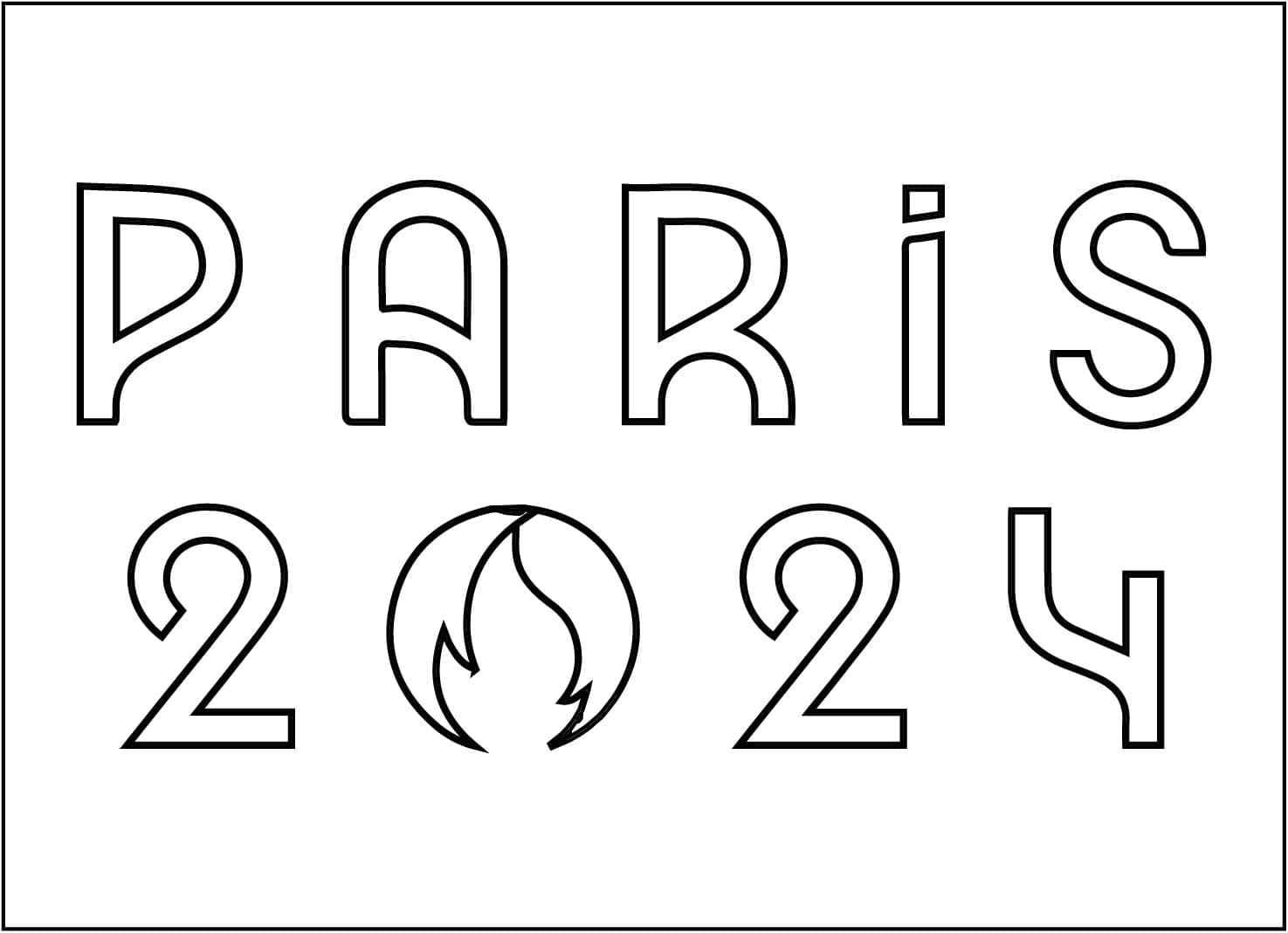 Jeux Olympiques Paris 2024 coloring page