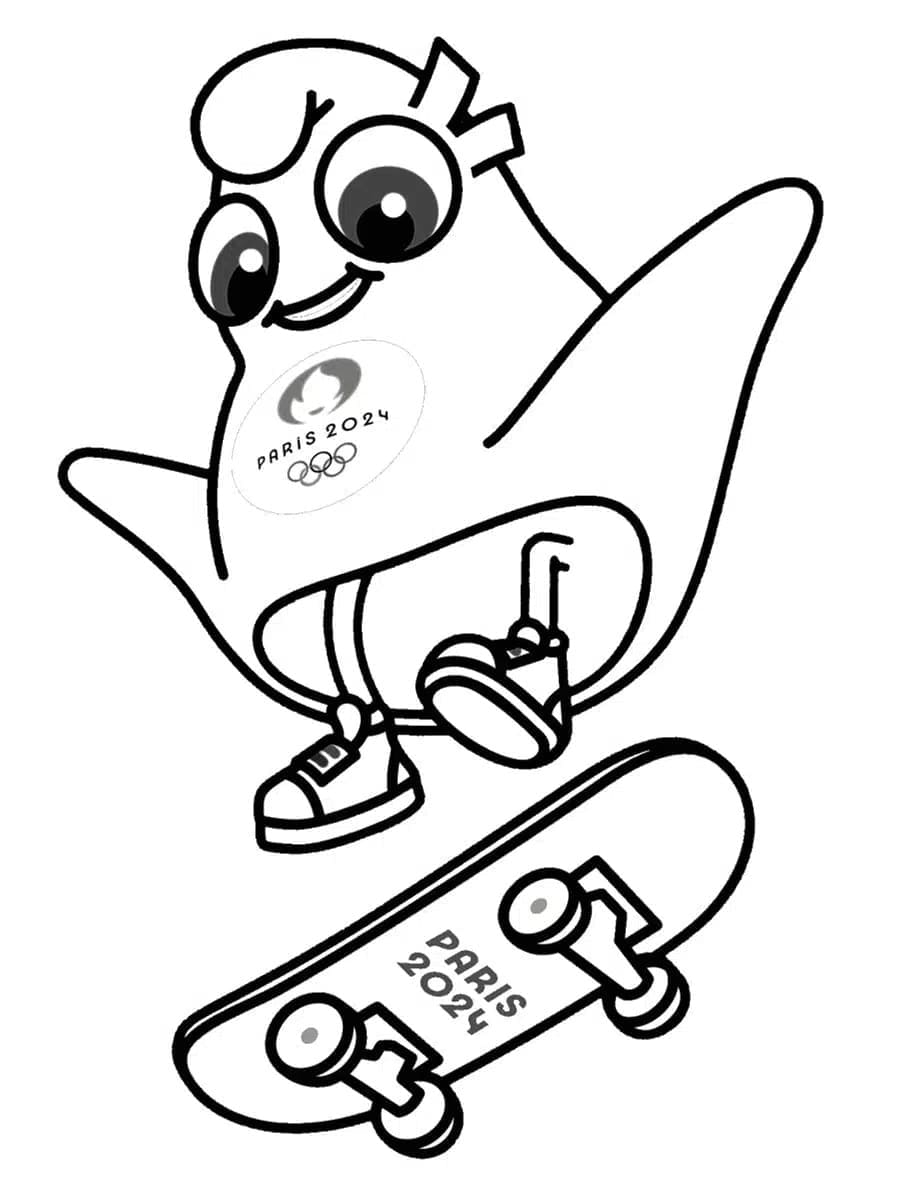 JO Paris 2024 coloring page