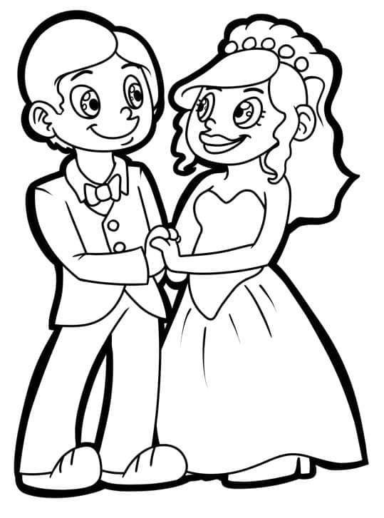 Jour de Mariage coloring page