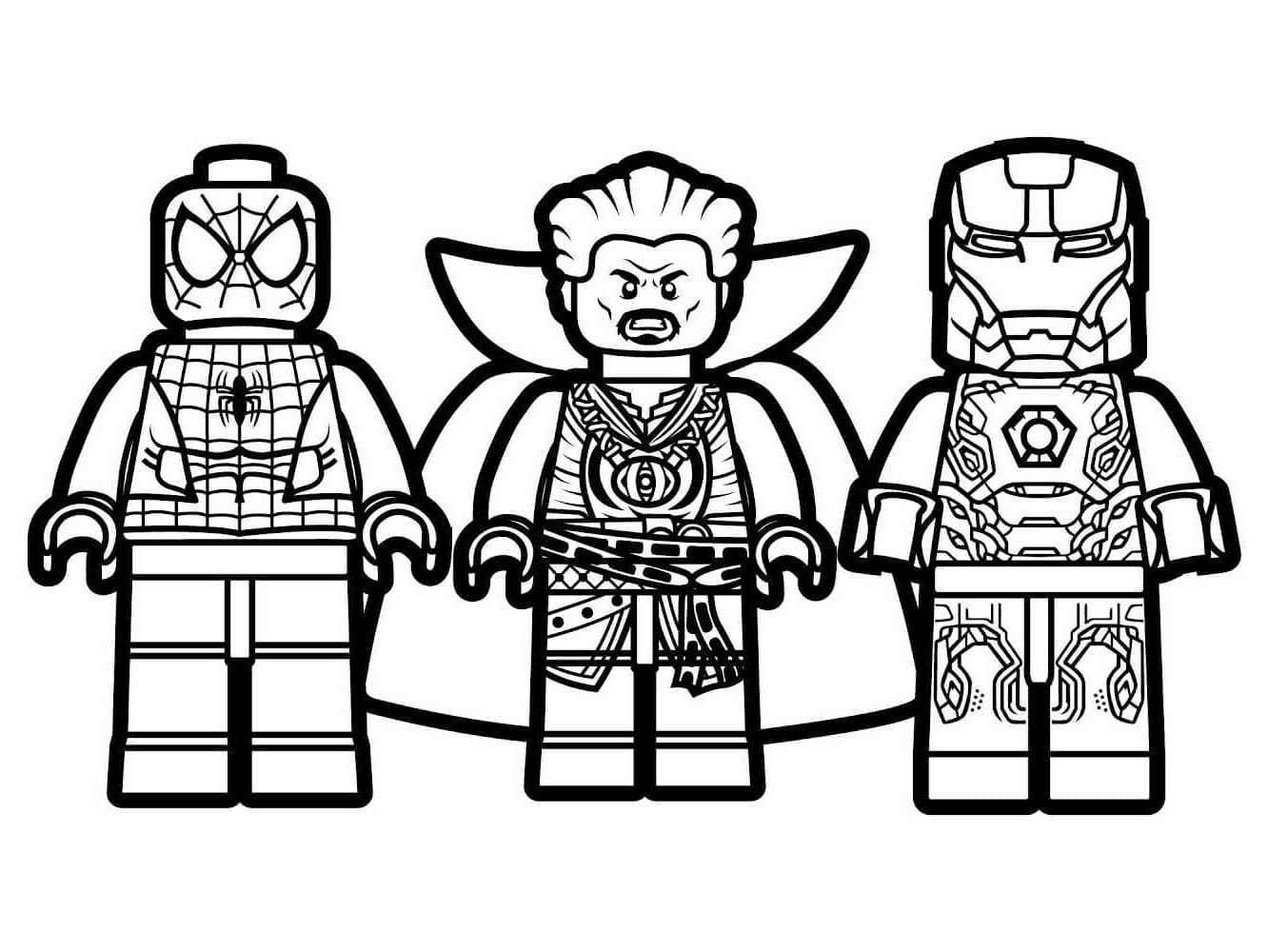 Lego Avengers coloring page