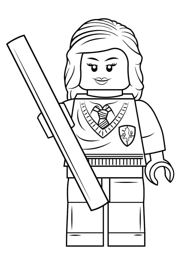 Coloriage Lego Hermione Granger