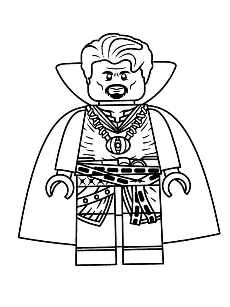 Coloriage Lego Marvel Doctor Strange