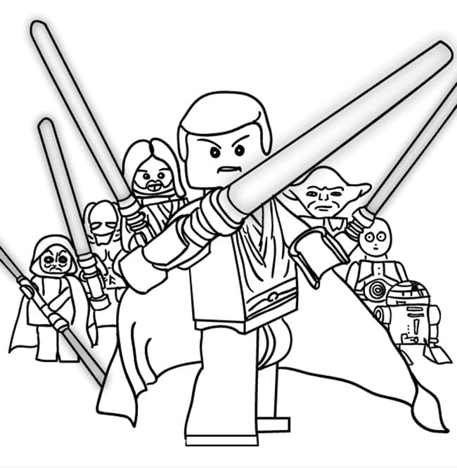 Coloriage Lego Star Wars Gratuit Pour les Enfants