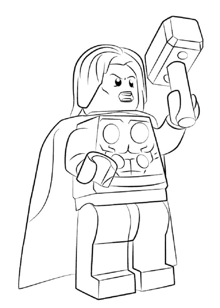 Lego Thor Pour Enfants coloring page