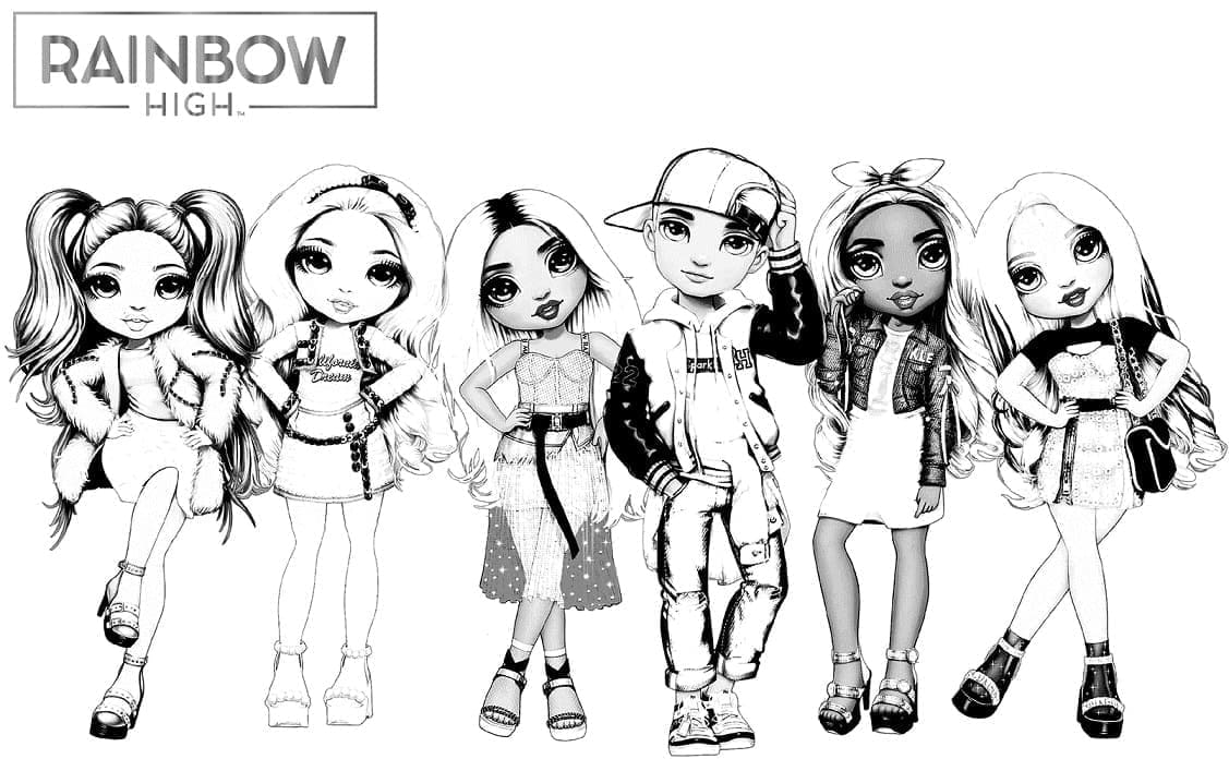 Coloriage Rainbow High Imprimer Sur ColoriageEnfant Com
