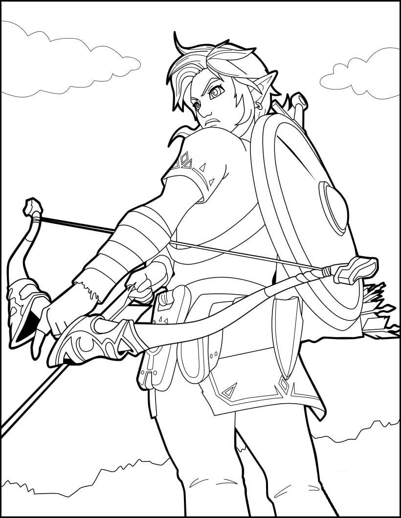 Coloriage Link Imprimable