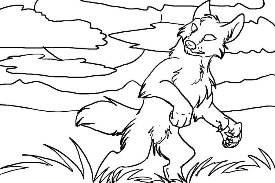 Loup-garou dans la Forêt coloring page