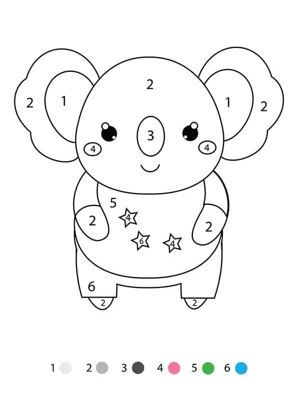 Magique GS Koala coloring page