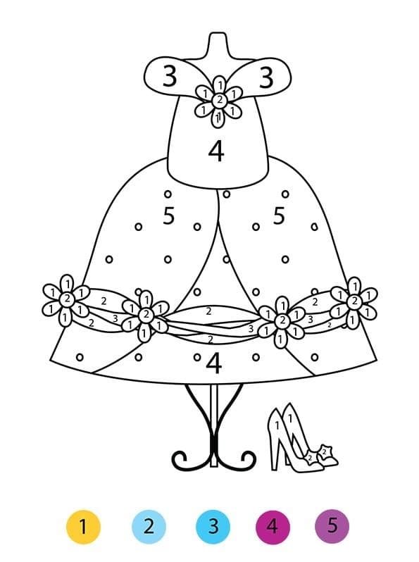 Magique GS Robe de Princesse coloring page