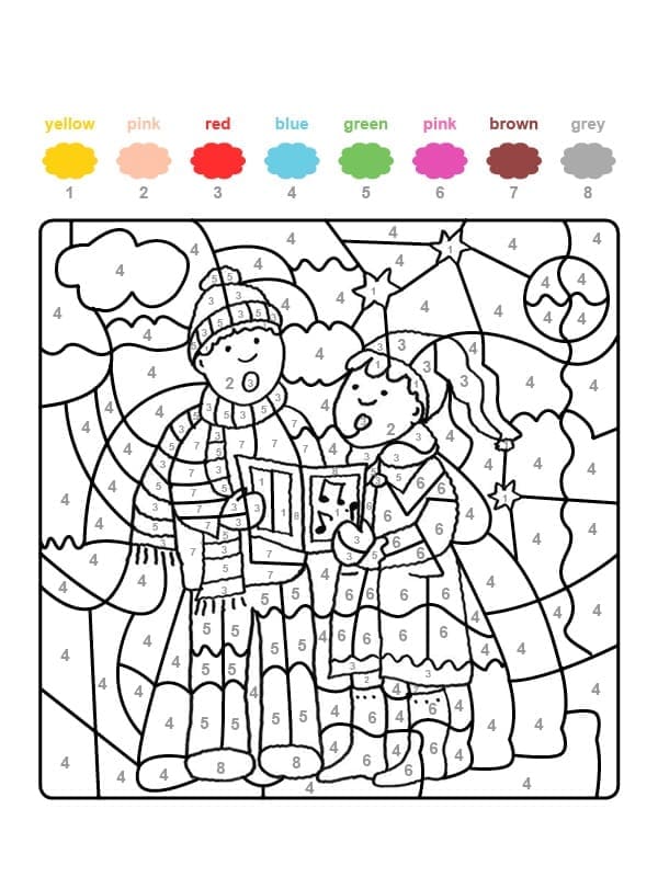 Coloriage Magique Noël Gratuit Pour les Enfants