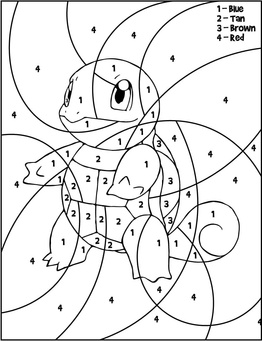 Magique Pokemon Carapuce coloring page