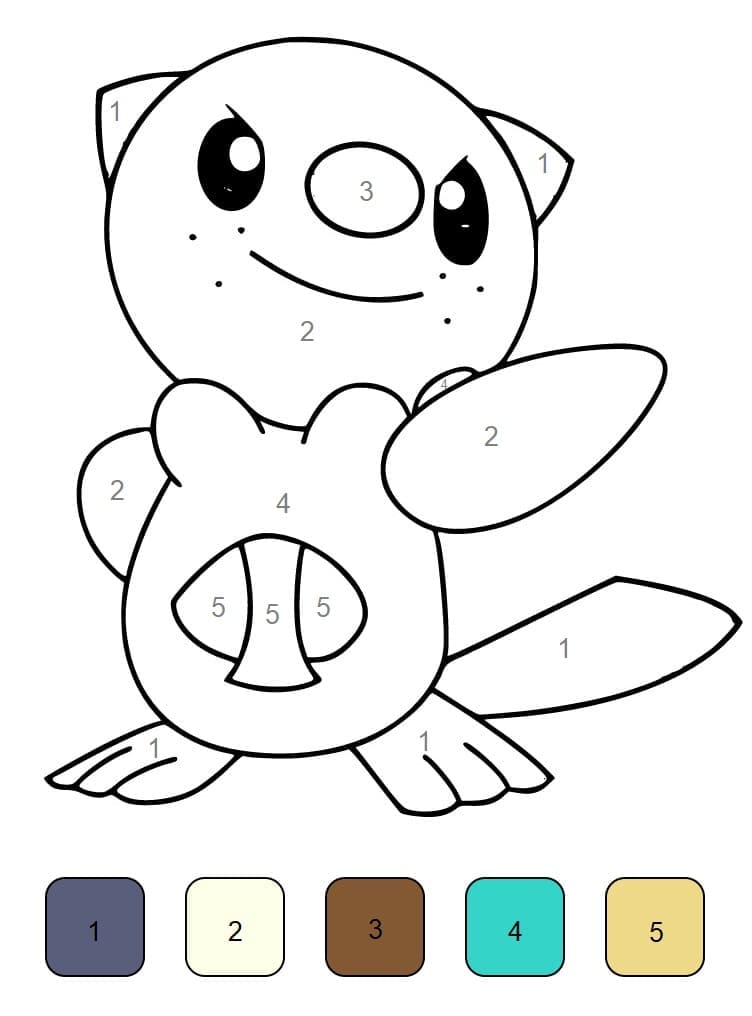 Magique Pokemon Moustillon coloring page