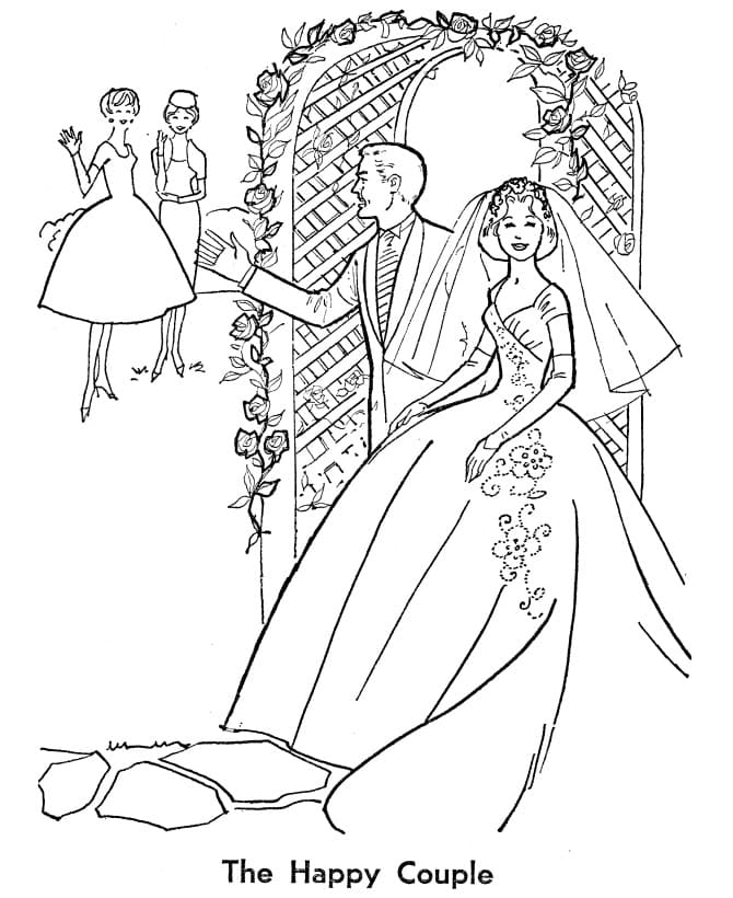 Mariage 1 coloring page