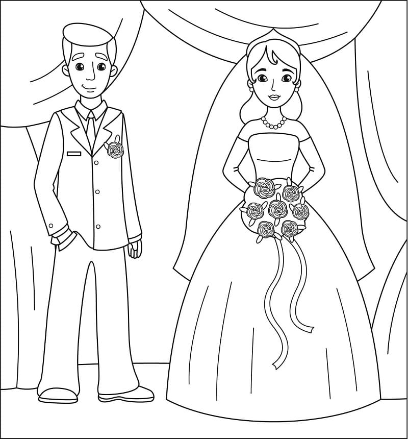 Mariage 11 coloring page