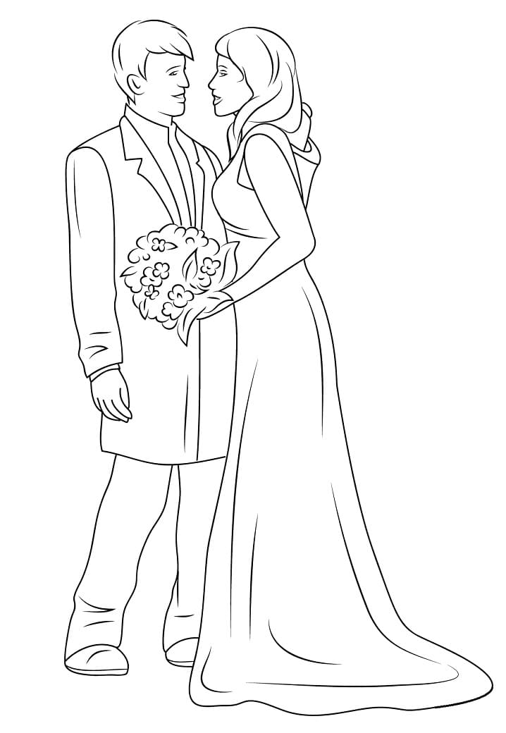 Mariage 2 coloring page