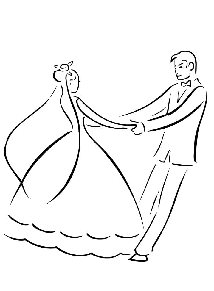 Mariage 4 coloring page