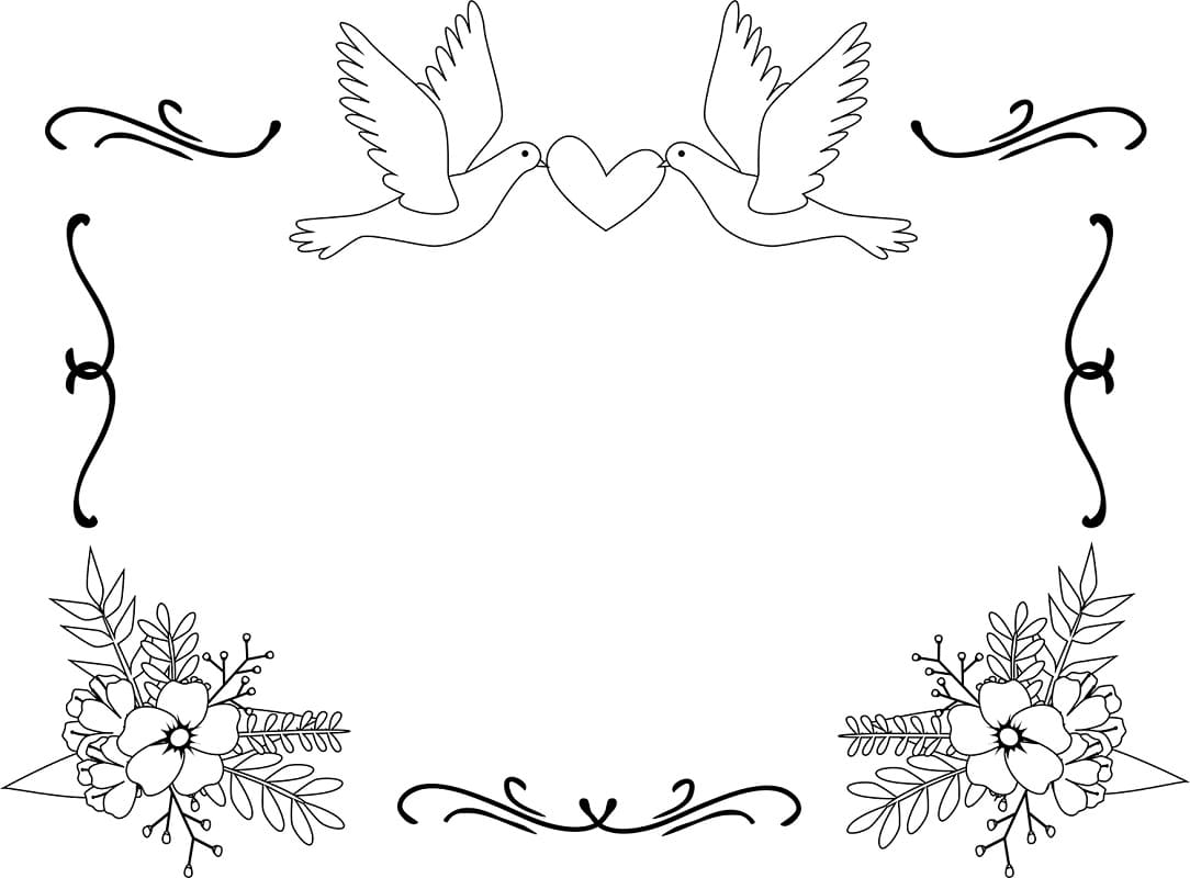 Mariage 9 coloring page