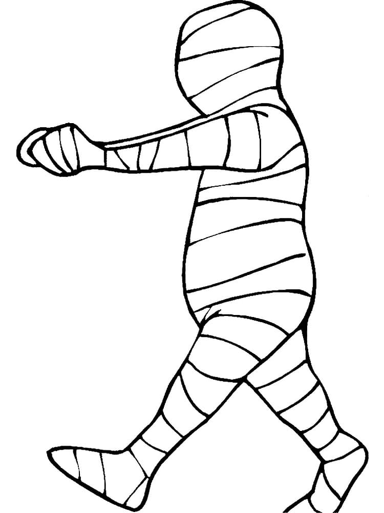 Momie Facile coloring page