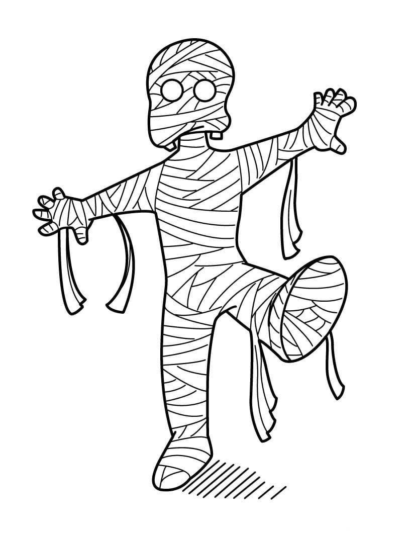 Momie Imprimable coloring page