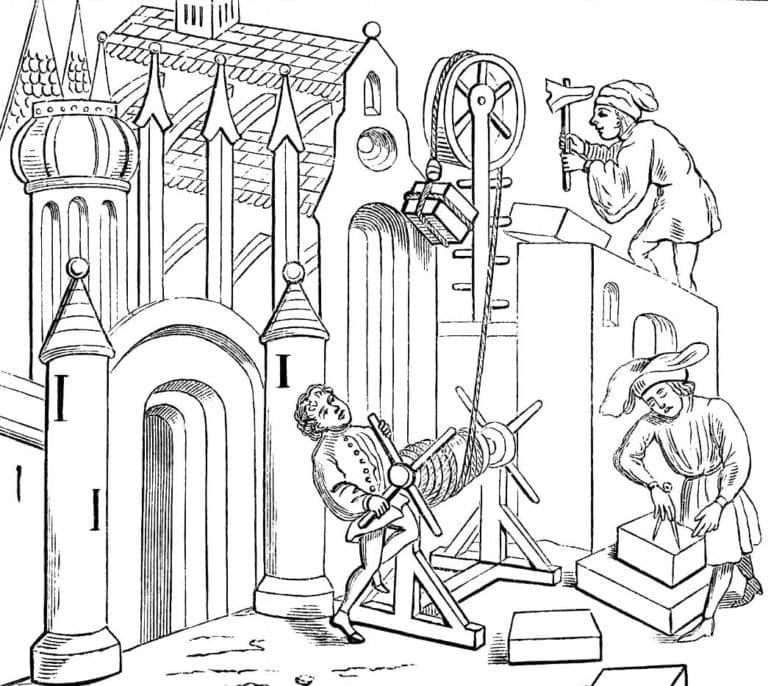 Moyen Âge 10 coloring page