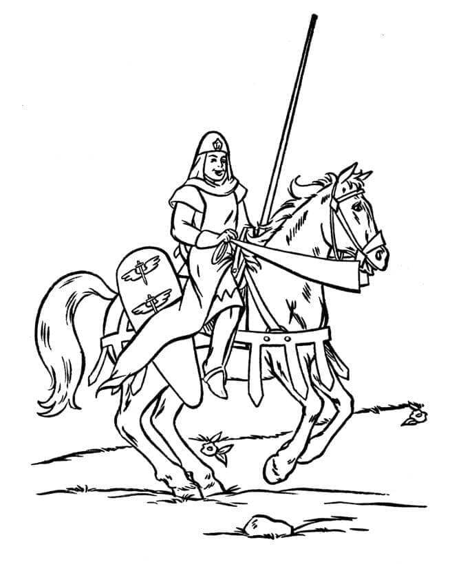 Moyen Âge Imprimable coloring page