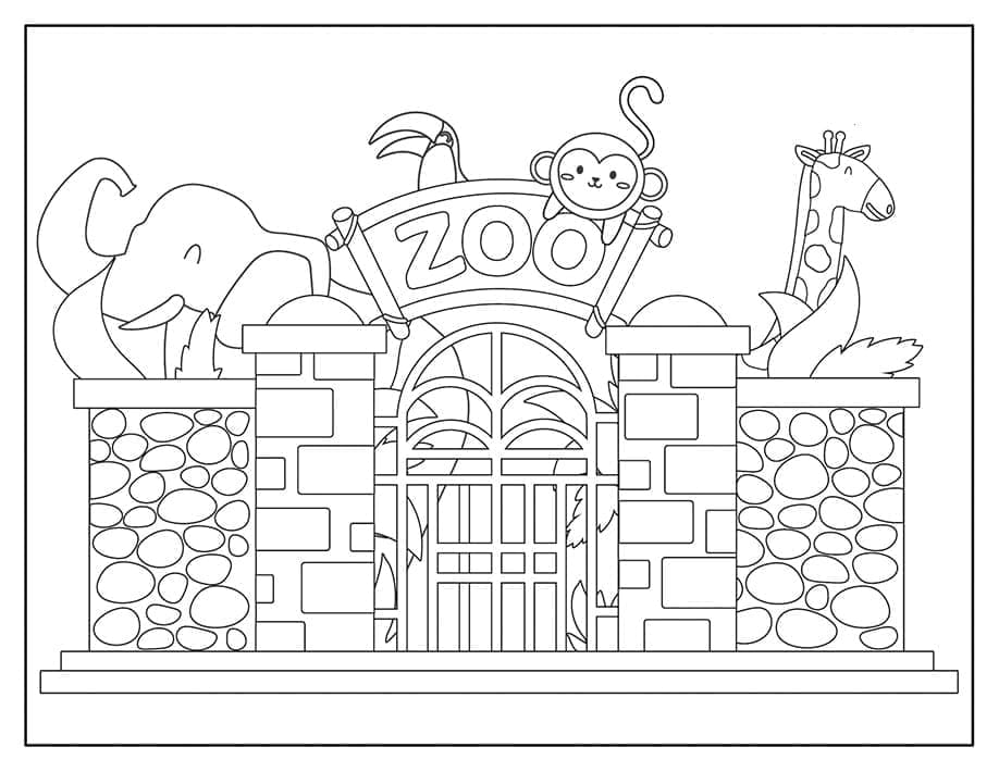 Coloriage Petit Zoo