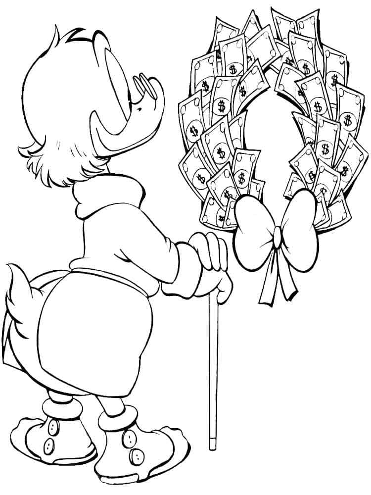 Picsou 7 coloring page