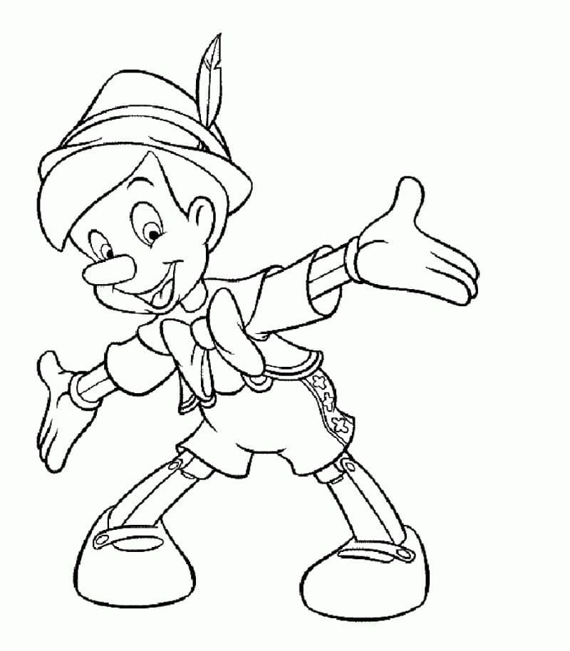Coloriage Pinocchio de Disney