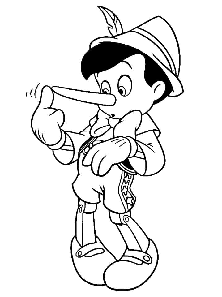 Coloriage Pinocchio Pour les Enfants