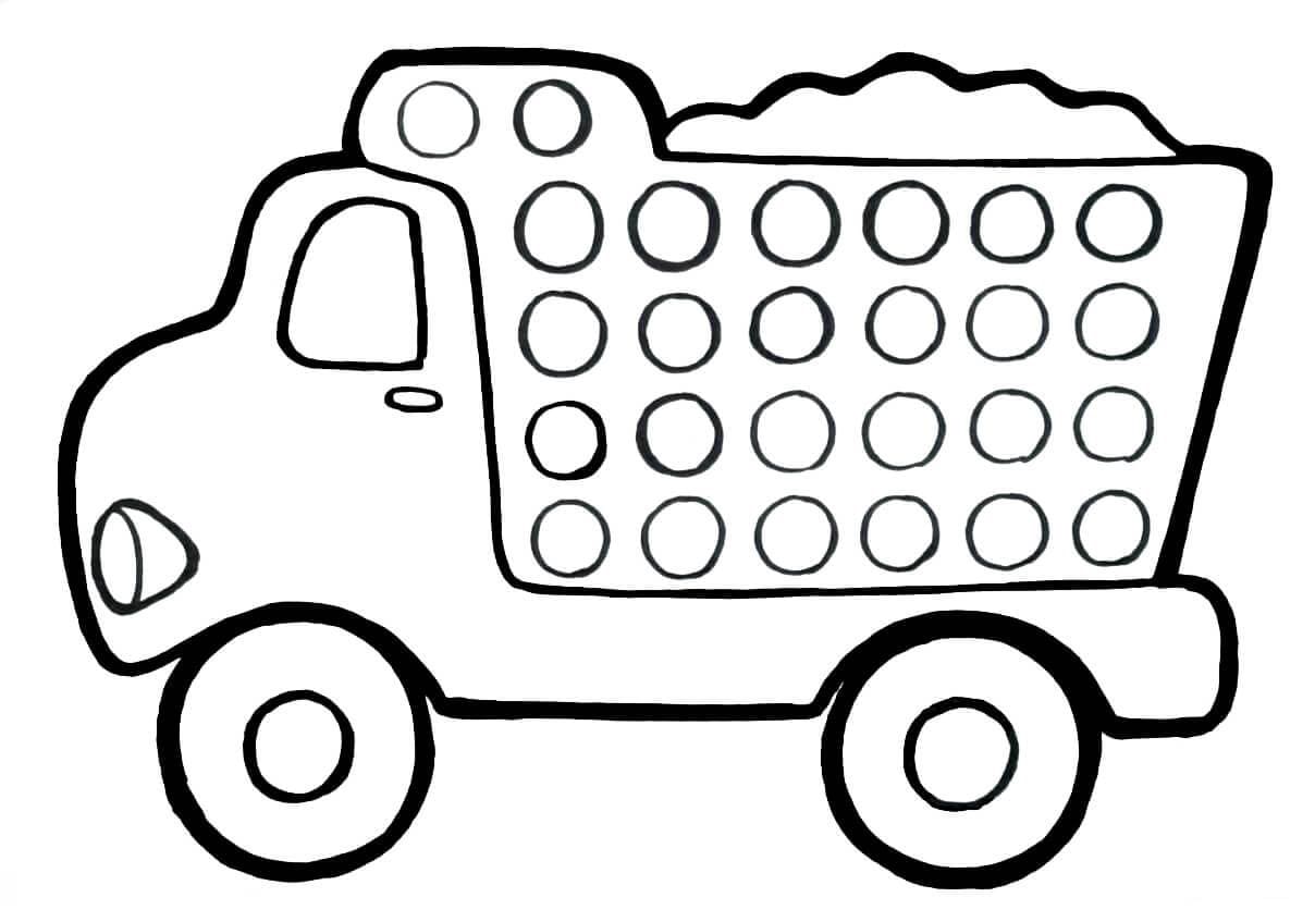 Pop It Camion coloring page