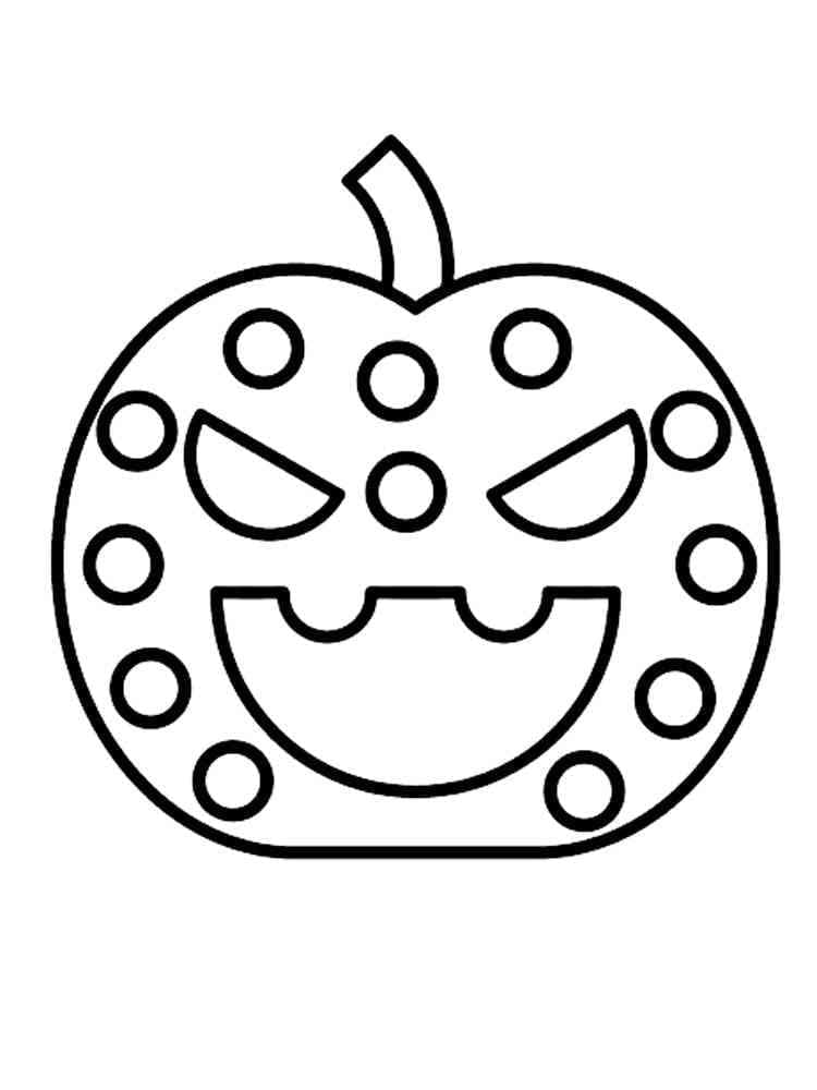Pop It Citrouille d’Halloween coloring page