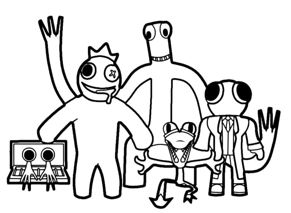 Coloriage Rainbow Friends Gratuit Pour Les Enfants T l charger Et Coloriage Rainbow Friends Gratuit Pour Les Enfants T l charger Et