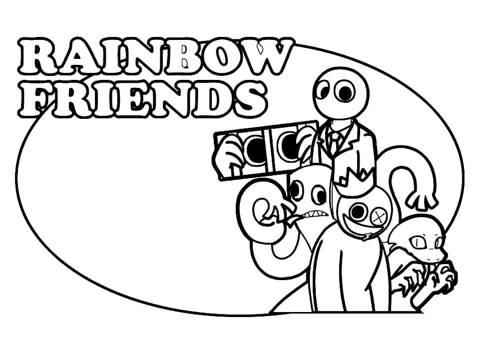 Rainbow Friends Pour Enfants coloring page