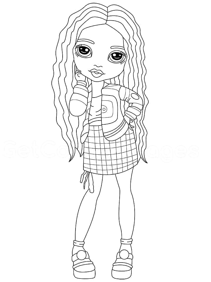 Rainbow High Daphne Minton coloring page