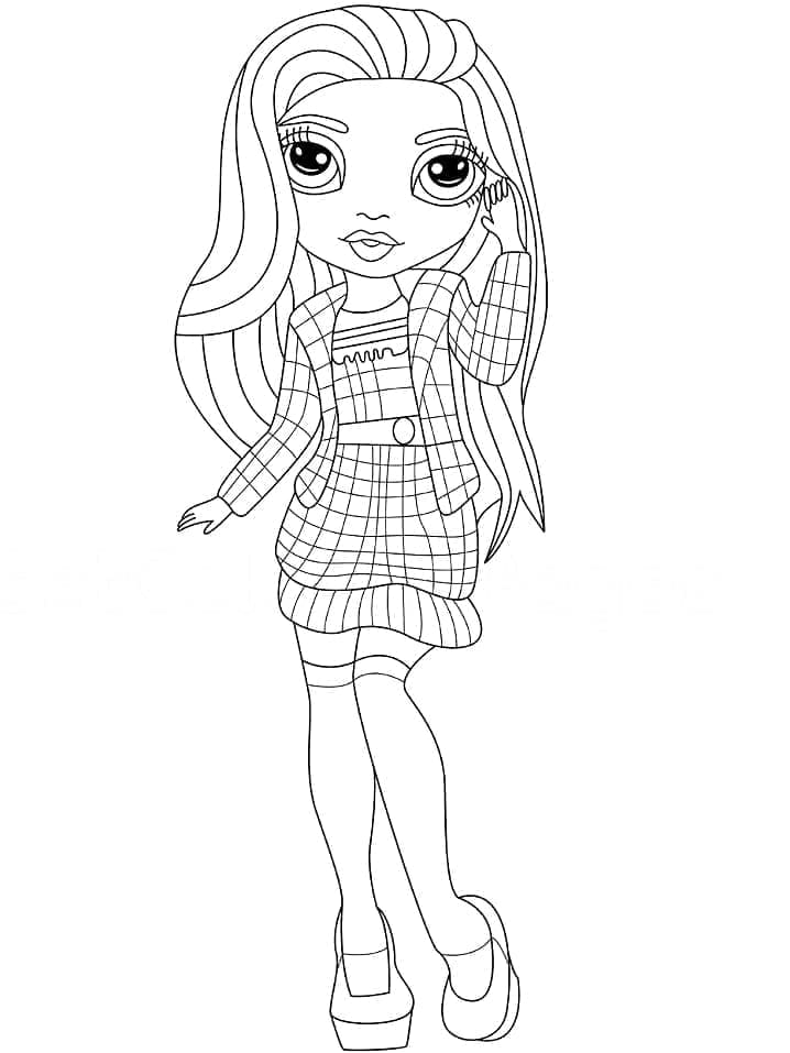 Rainbow High Sheryl Meyer coloring page