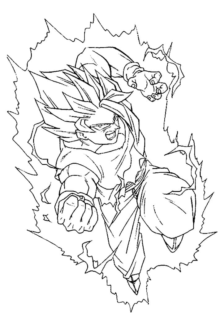 Son Goku Pour les Enfants coloring page