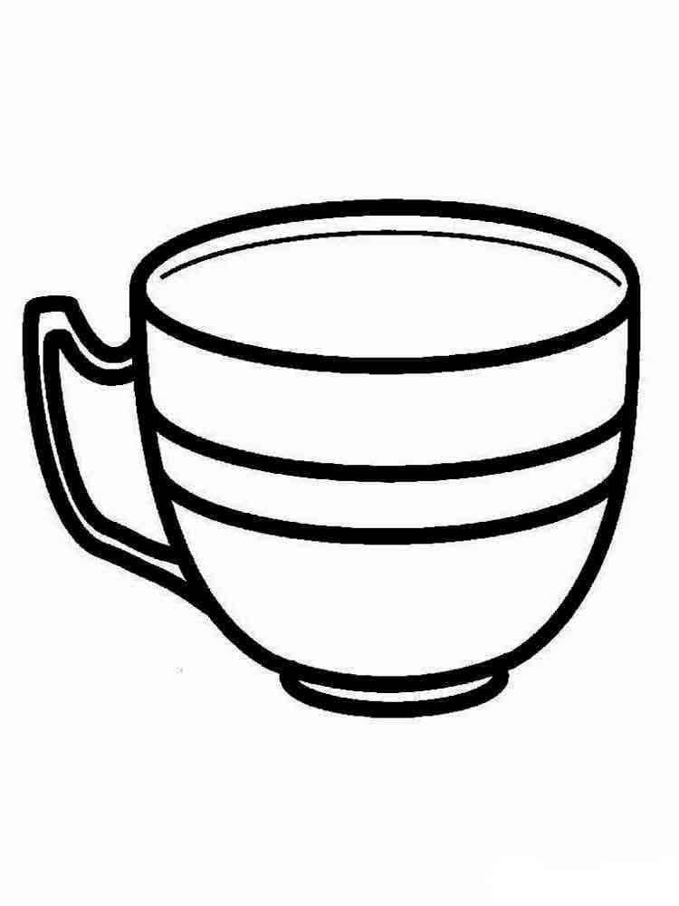 Tasse Facile coloring page