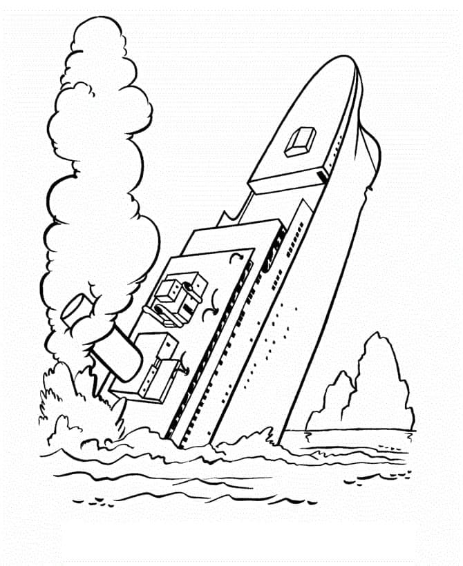 Titanic 2 coloring page