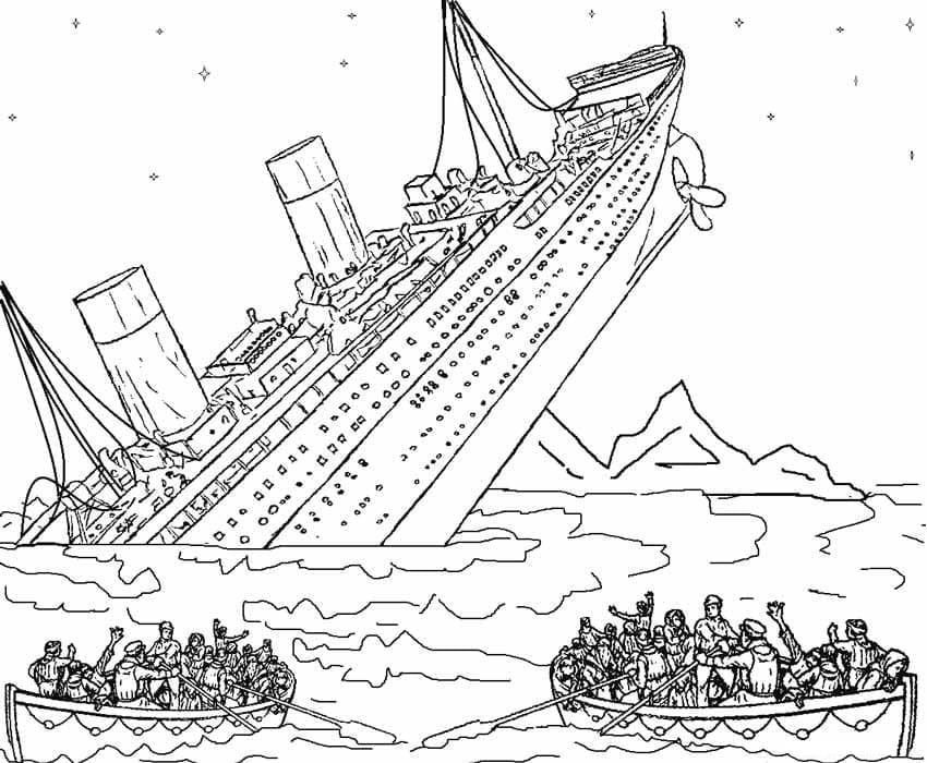 Titanic 4 coloring page