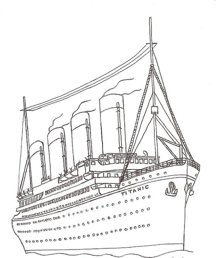 Coloriage Titanic 5 T l charger Et Imprimer Gratuit Sur 