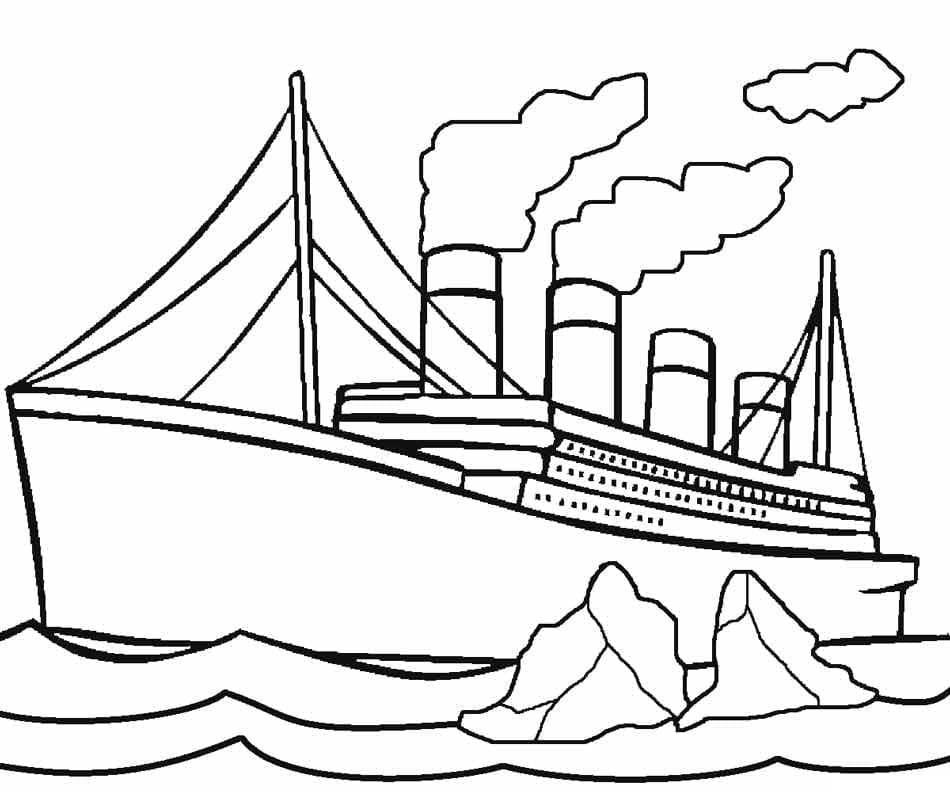 Titanic 6 coloring page