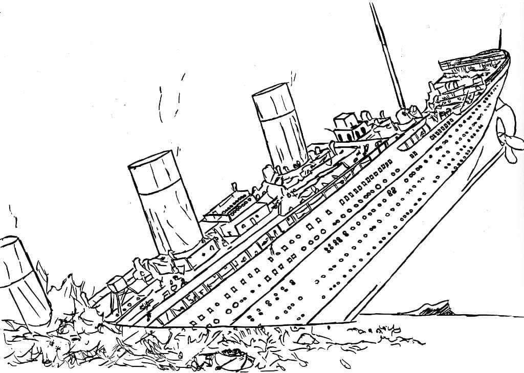 Coloriage Titanic 7