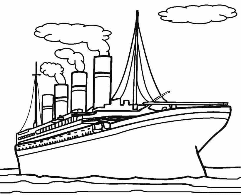 Titanic Gratuit Pour les Enfants coloring page