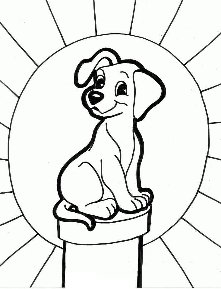 Coloriage Chiot