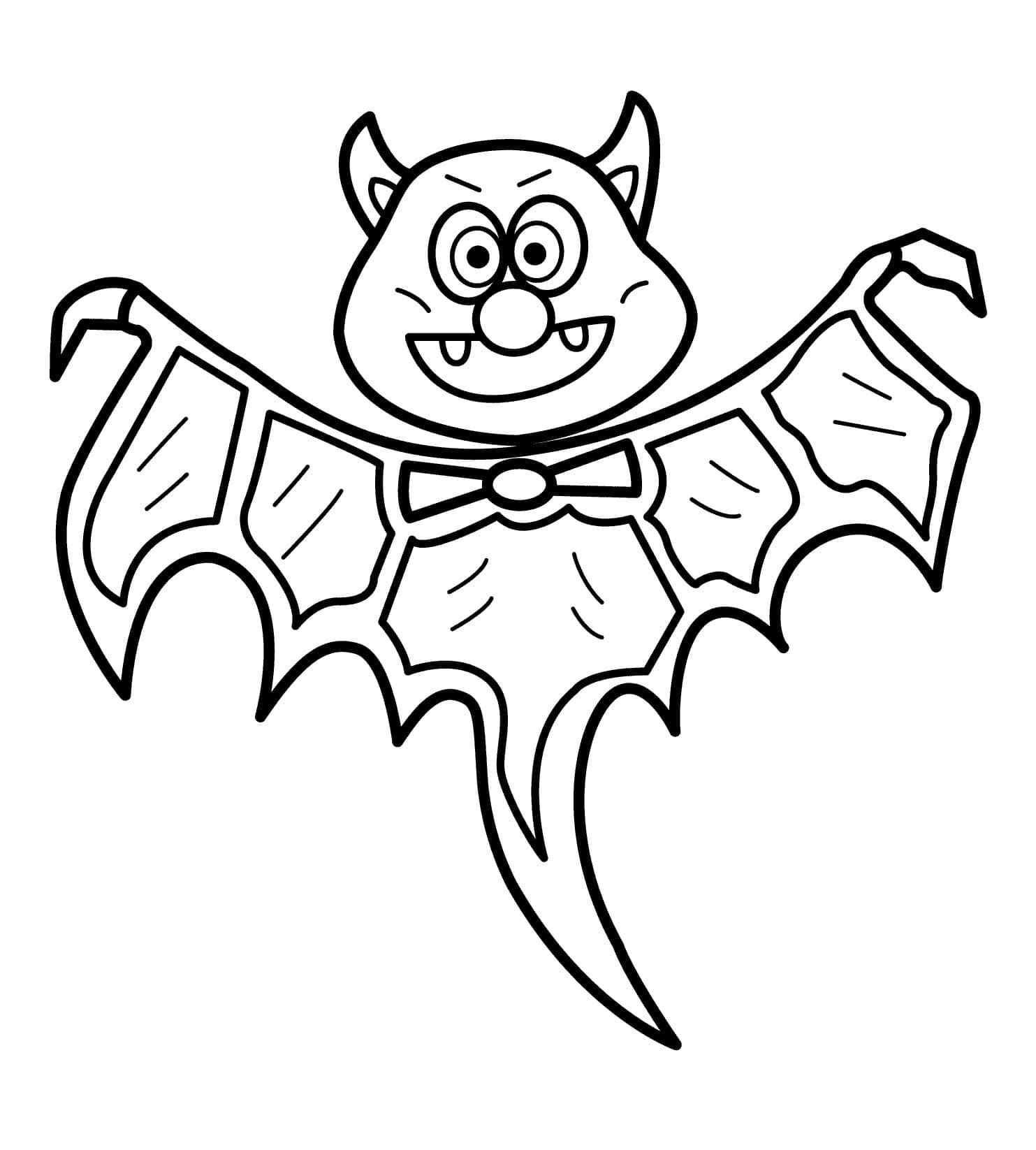 Une Chauve-souris d’Halloween coloring page